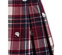 Hello Kitty Girls' 2T-6X Peter Pan Collar Sweatshirt and Skirt, 2-Piece Set