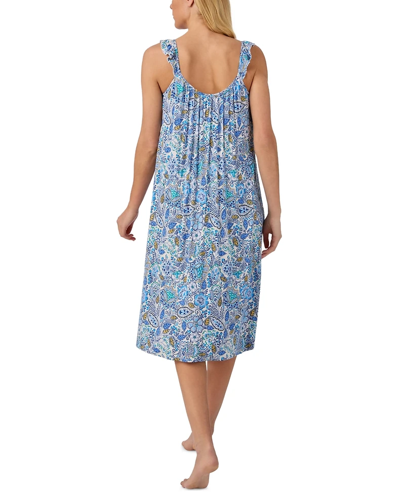 Ellen Tracy Women's Sleeveless Midi Nightgown