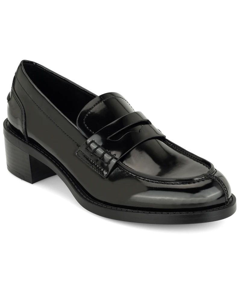 Nine West Women's Vandel Block Heel Penny Loafers