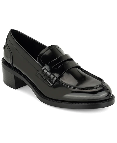 Nine West Women's Vandel Block Heel Penny Loafers