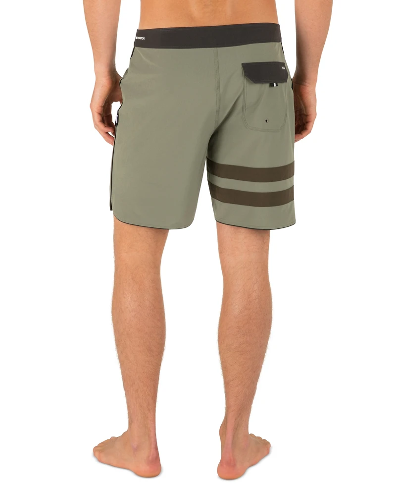 Hurley Men's Phantom Eco Block Party Solid 7" Swimsuits