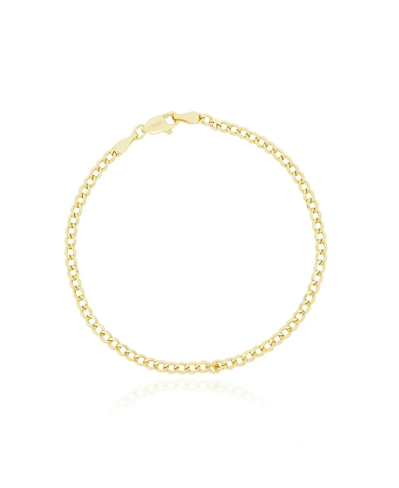 The Lovery Curb Chain Bracelet 14K Yellow Gold - millimeters