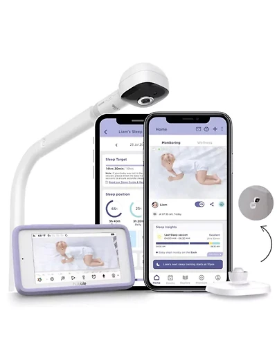 Hubble Connected SkyVision Ai with Adjustable Crib Mount
