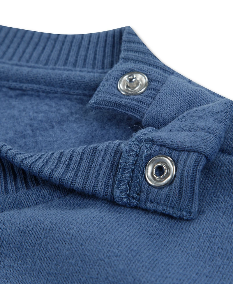 abercrombie kids Baby Boys' Essential Patchwork Long-Sleeve Sweatshirt