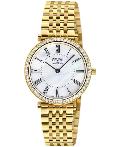 Gevril Women's Atelier 57 Swiss Quartz Diamond Ip Stainless Steel Bracelet Watch