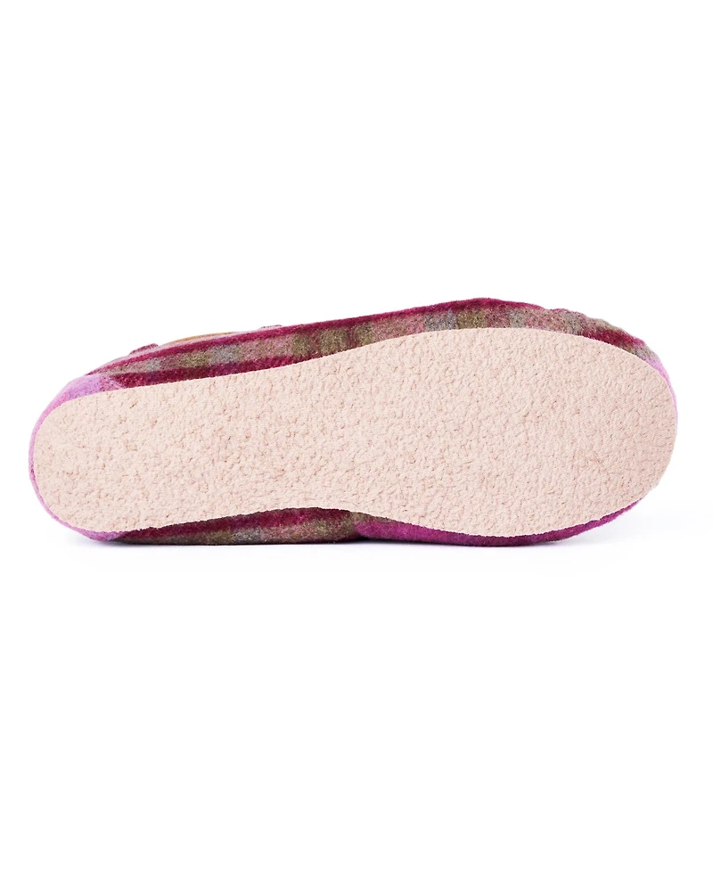 Minnetonka Women's Cally Plaid Slippers