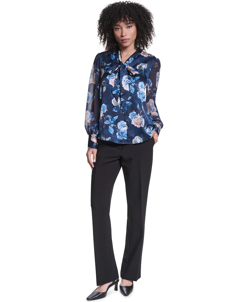 Karl Lagerfeld Paris Women's Long-Sleeve Blouse
