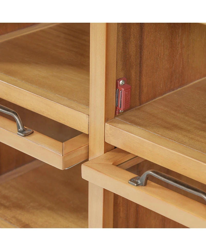 sumyeg Modern Storage Cabinet with 8 Doors,Display Cabinet