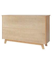 sumyeg Modern Storage Cabinet with 4 Doors,Display Cabinet