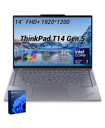 Lenovo ThinkPad T14 Gen 5 Business Traditional 14" Laptop