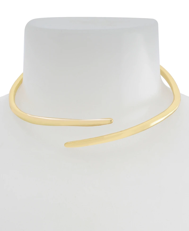 Robert Lee Morris Soho Gold Fluid Bypass Round Collar Necklace