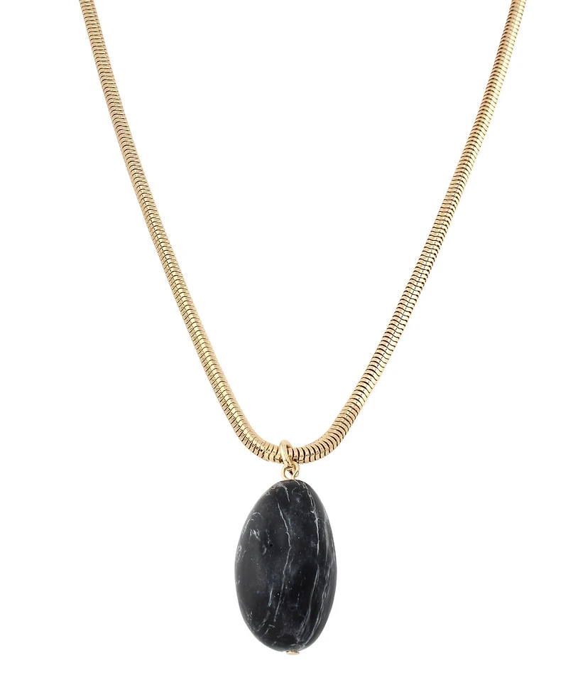 Robert Lee Morris Soho Onyx Stone pendant Necklace