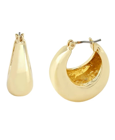 Robert Lee Morris Soho Silver Chubby Huggie Earrings