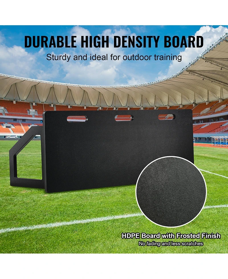 Vevor 45"X18" Soccer Rebounder Board Portable Soccer Wall with 2 Angles Rebound