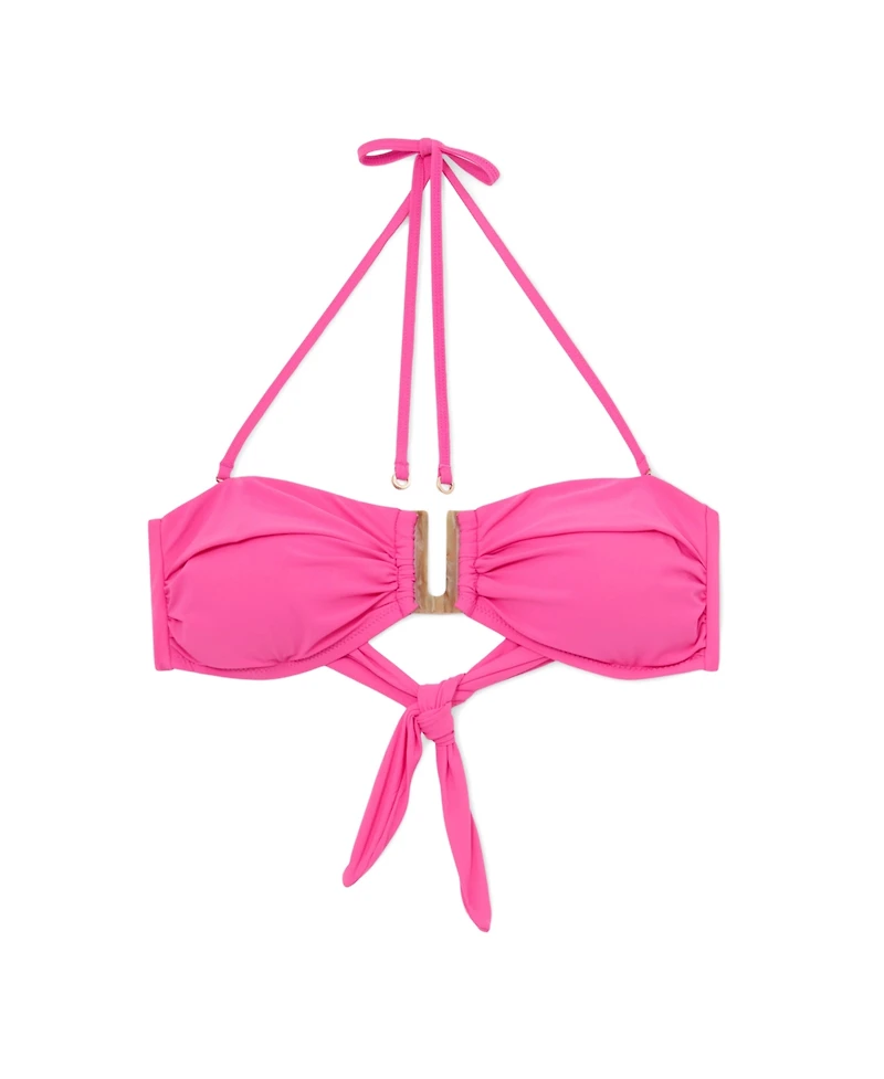 Reiss Women's Carina Removable-Strap Bandeau Bikini Top