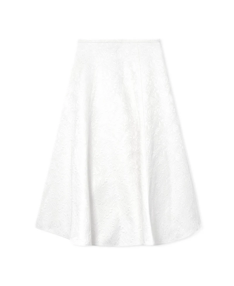 Reiss Women's Tara Cotton-Blend Jacquard Midi Skirt