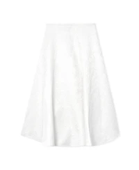 Reiss Women's Tara Cotton-Blend Jacquard Midi Skirt