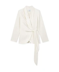 Reiss Women's Clover Tie-Front Wrap Suit Jacket