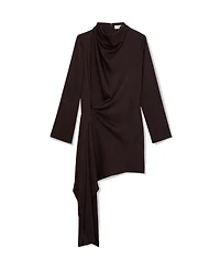 Reiss Women's Bethany Draped Long-Sleeve Mini Dress