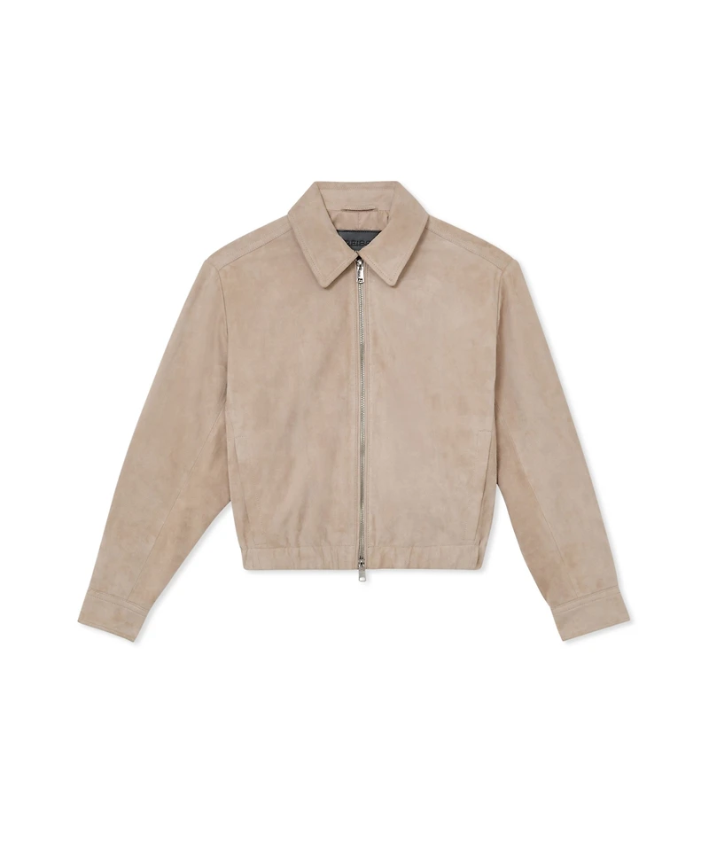 Reiss Women's Lottie Collared Bomber Jacket