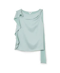 Reiss Women's Hanna Cowl Neck Satin Sleeveless Top
