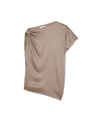 Reiss Women's Kezia Satin Draped One-Shoulder Top
