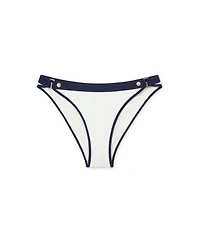 Reiss Women's Saskia Contrast Fixed-Side Bikini Bottoms