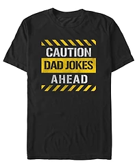 Fifth Sun Men's Generic Dad Jokes Ahead T-Shirt