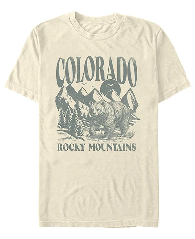 Fifth Sun Men's Generic Rocky Mtns Bear T-Shirt