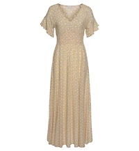 Lascana Women's Floral V-Neck Maxi Dress