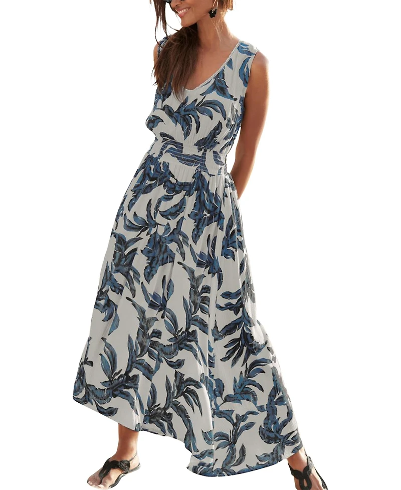 Lascana Women's V-Neck Maxi Dress