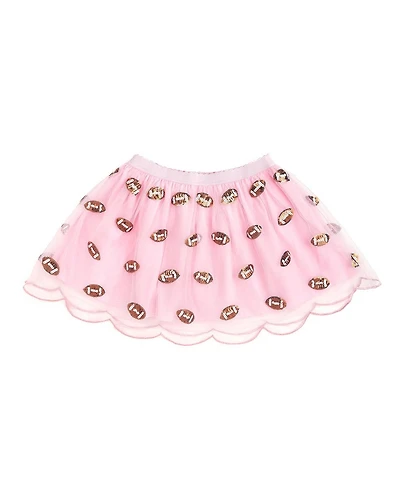 Sweet Wink Little Girls (2-6) Mini Sequin Footballs Tutu Skirt