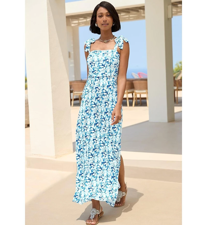 Lascana Women's Tie Strap Maxi Dress