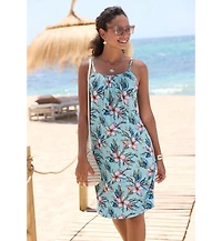 Lascana Women's Sleeveless Floral Dress