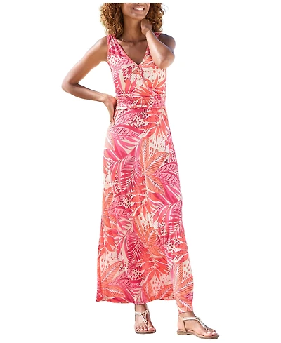 Lascana Women's Smocked Waist Maxi Dress