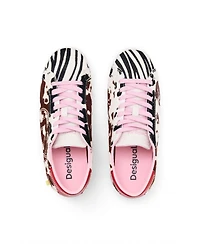 Desigual Women's Animal Patch Sneakers Leather