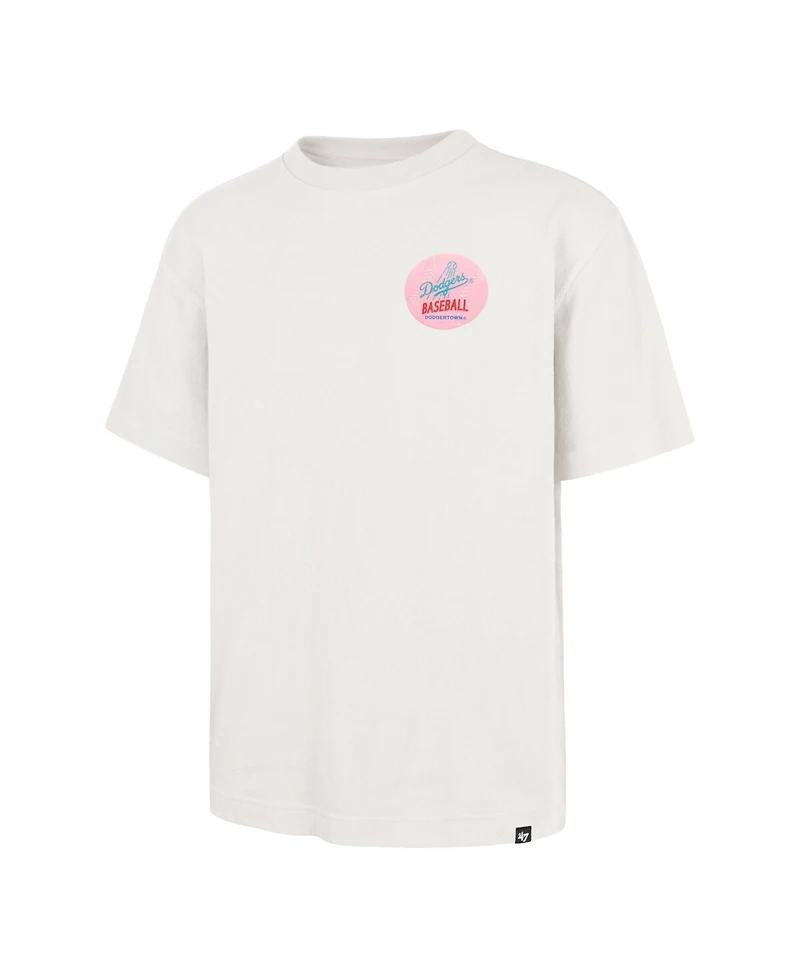 '47 Brand Men's and Women's Cream Los Angeles Dodgers Turnpike Chuck Foundation T-Shirt