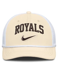 Nike Men's Natural/White Kansas City Royals Rise Dri-fit Trucker Adjustable Hat