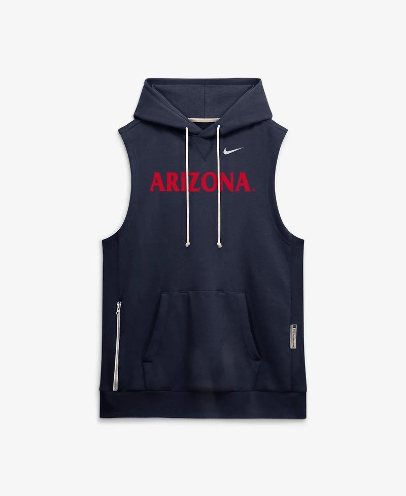 Nike Men's Navy Arizona Wildcats 2026 Sideline Sleeveless Dri-fit Hoodie