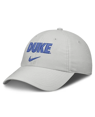 Nike Men's and Women's Gray Duke Blue Devils 2026 On-Field Gameday Club Adjustable Hat