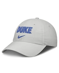 Nike Men's and Women's Gray Duke Blue Devils 2026 On-Field Gameday Club Adjustable Hat