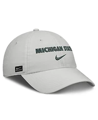 Nike Men's and Women's Gray Michigan State Spartans 2026 On-Field Gameday Club Adjustable Hat
