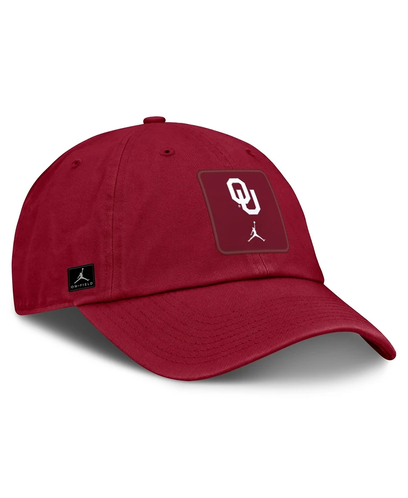 Jordan Men's and Women's Crimson Oklahoma Sooners 2026 Sideline Club Adjustable Hat