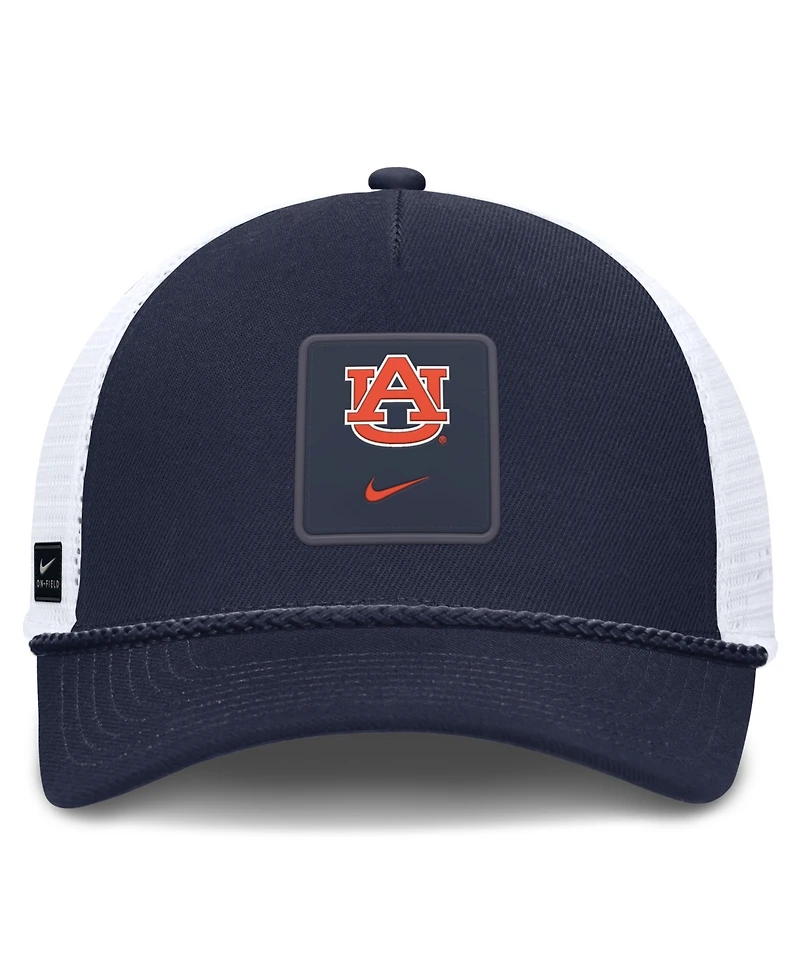 Nike Men's and Women's Navy Auburn Tigers 2026 On-Field Gameday Rope Trucker Adjustable Hat