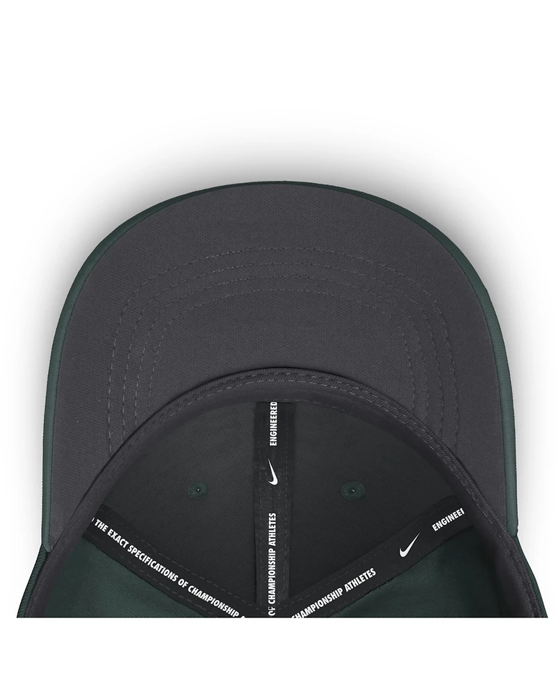 Nike Men's Green Michigan State Spartans Gameday Aerobill Swooshflex Dri-fit Hat