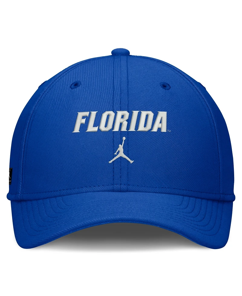 Jordan Men's Royal Florida Gators Rise On-Field Swoosh Flex Dri-fit Hat