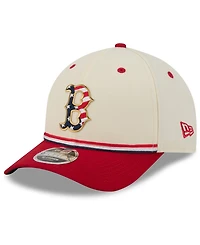 New Era Big Boys and Girls Cream/Red Boston Red Sox Usa 250 9FORTY M-Crown Adjustable Hat