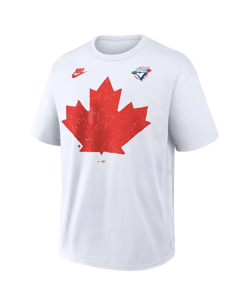 Nike Men's White Toronto Blue Jays Maple Leaf Local Max90 T-Shirt