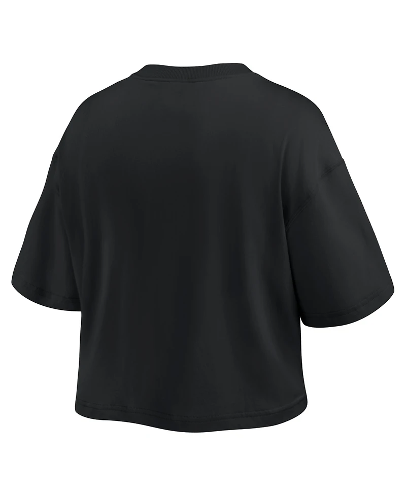 Fanatics Women's Black New York Yankees Americana Crop T-Shirt