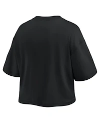 Fanatics Women's Black New York Yankees Americana Crop T-Shirt